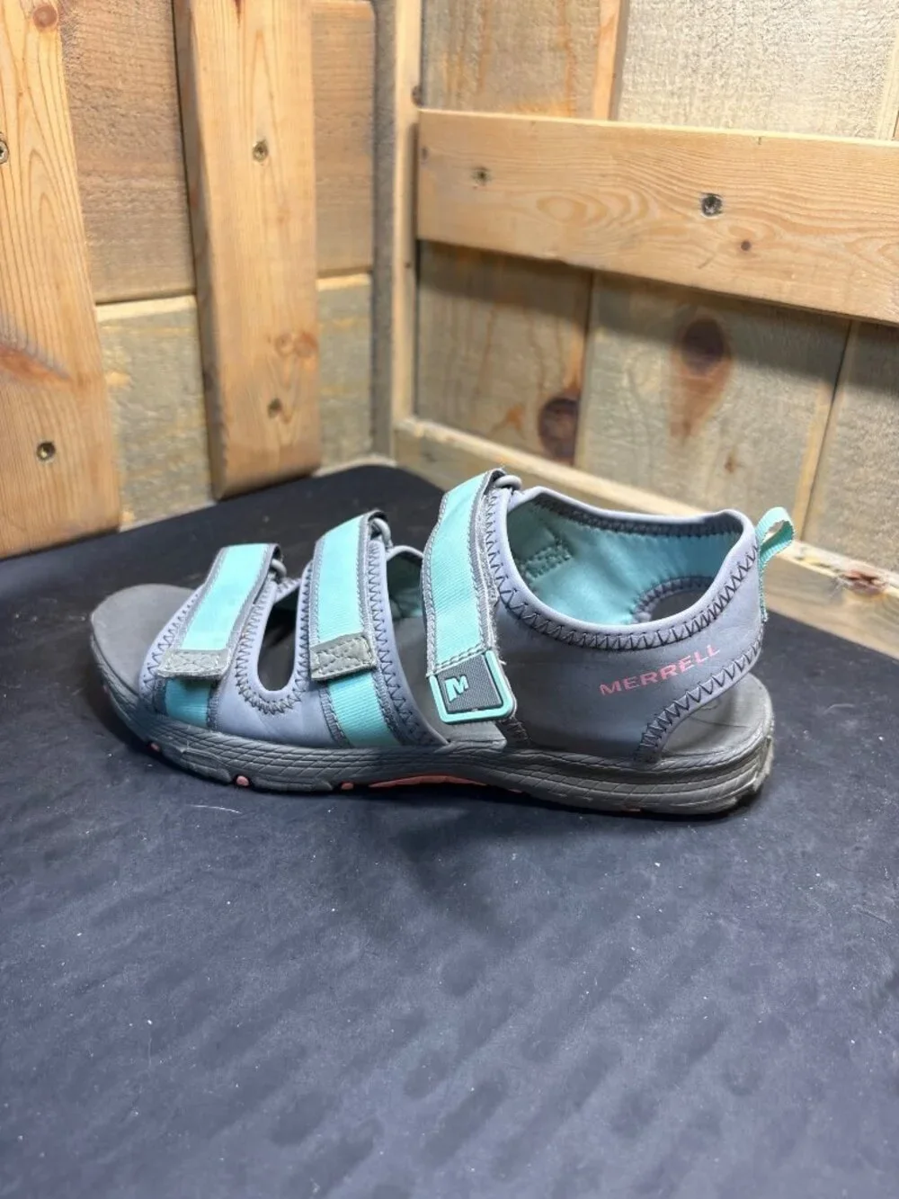 Merrell M-Hydro Creek Unisex Kids Sandals MK162555 Youth Size US 4M Grey Blue